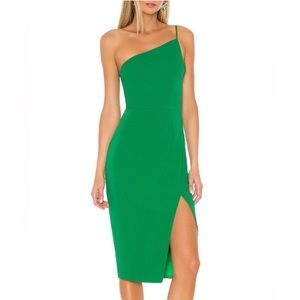 Lovers and Friends Lazo Midi Dress in Green